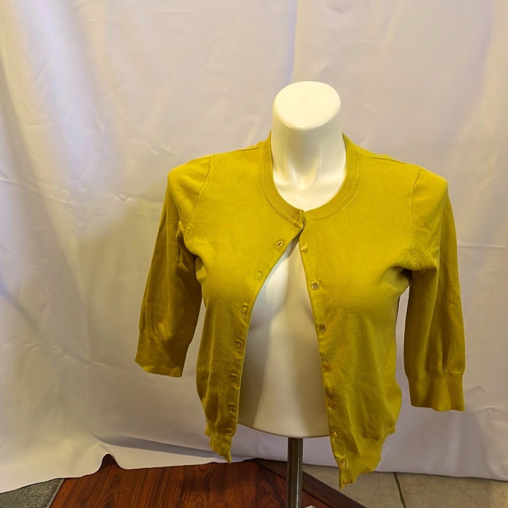 Cardigan mustard